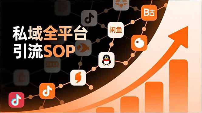 (1.3)私域全平台引流SOP，抖音/快手/小红书/微信/QQ/B站/咸鱼等，技术合集，高效转化公域流量