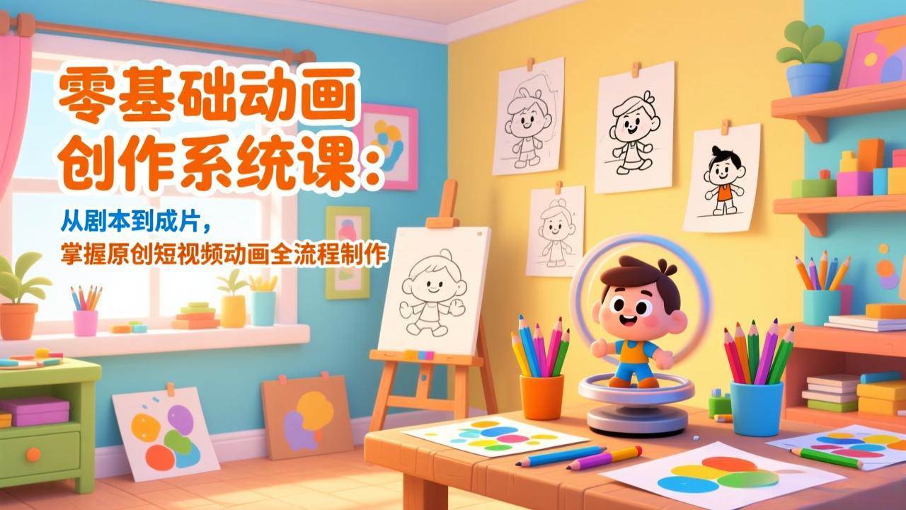 (1.20)零基础动画创作系统课：从剧本到成片，掌握原创短视频动画全流程制作