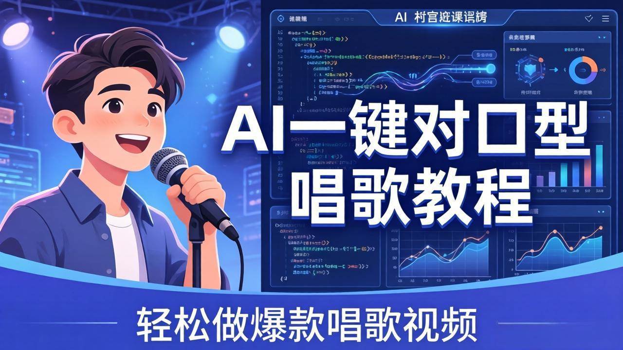 (4.21) AI一键对口型唱歌教程：零基础也能学，素材准备+模型训练+音色转换，轻松做爆款唱歌视频